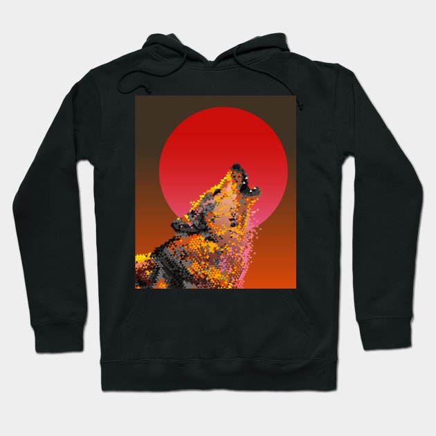 red moon rising Hoodie by okik